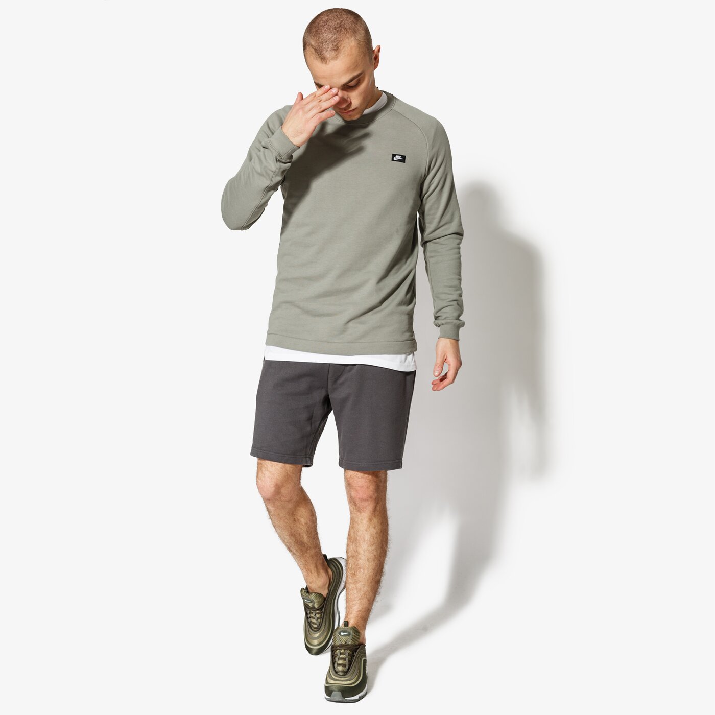 Мъжки къси панталони CONFRONT ШОРТИ SORB cf18szm21002 цвят сив