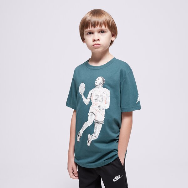 Детска тениска JORDAN ТЕНИСКА JDB AIR JORDAN DOTS SS TEE BOY 95d254-ei8 цвят зелен