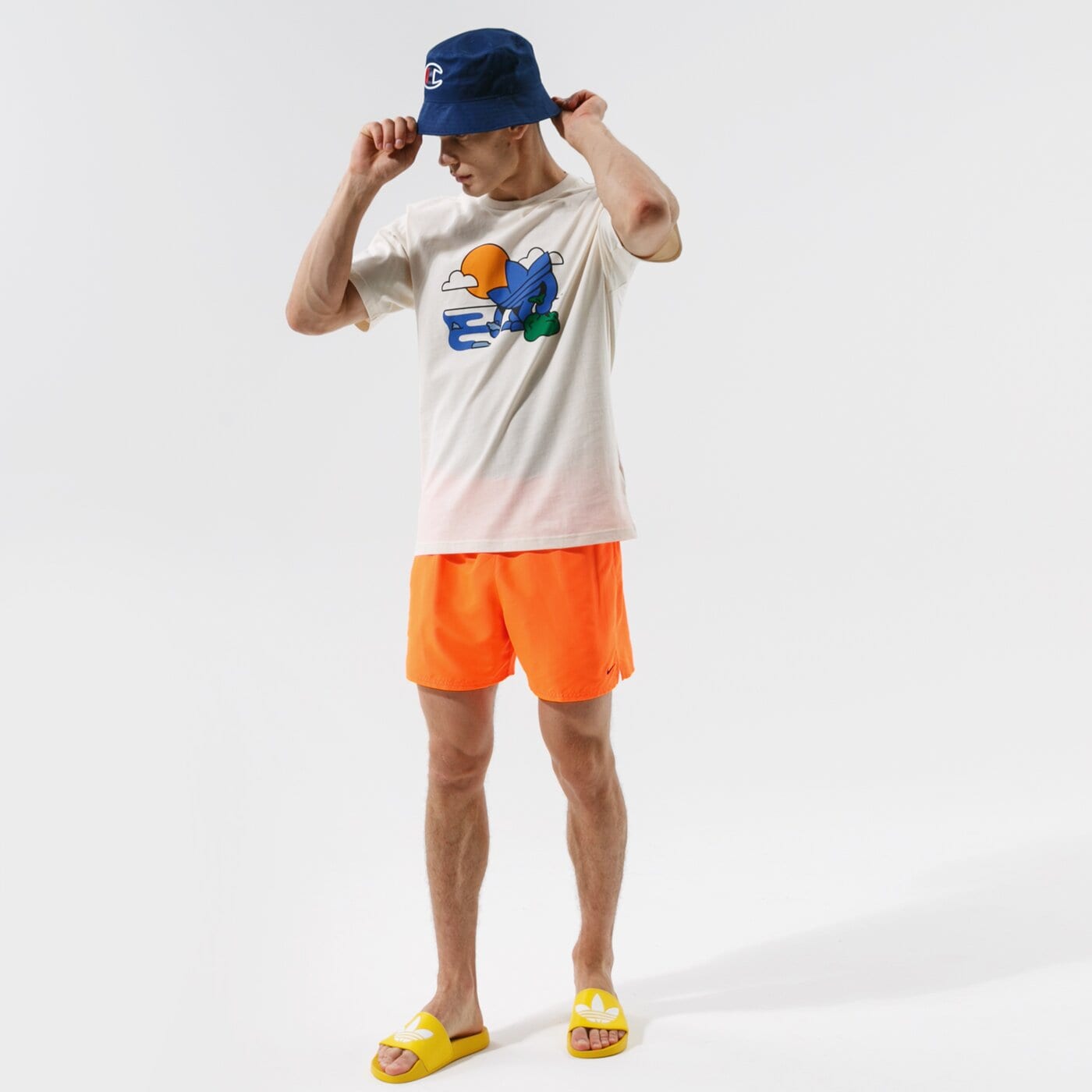 Мъжка тениска ADIDAS ТЕНИСКА TREFFY RECYCLES h32304 цвят бежов