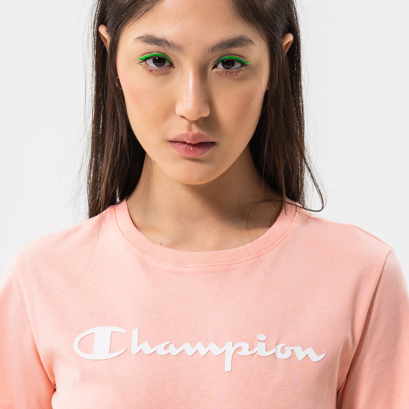 Дамска тениска CHAMPION ТЕНИСКА SCRIPT LOGO ТЕНИСКА 114911ps012 цвят розов