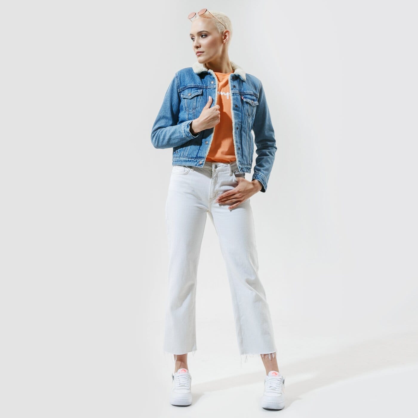 Дамско зимно яке LEVI'S ЯКЕ ORIGINAL SHERPA TRUCKER 36136-0000 цвят син