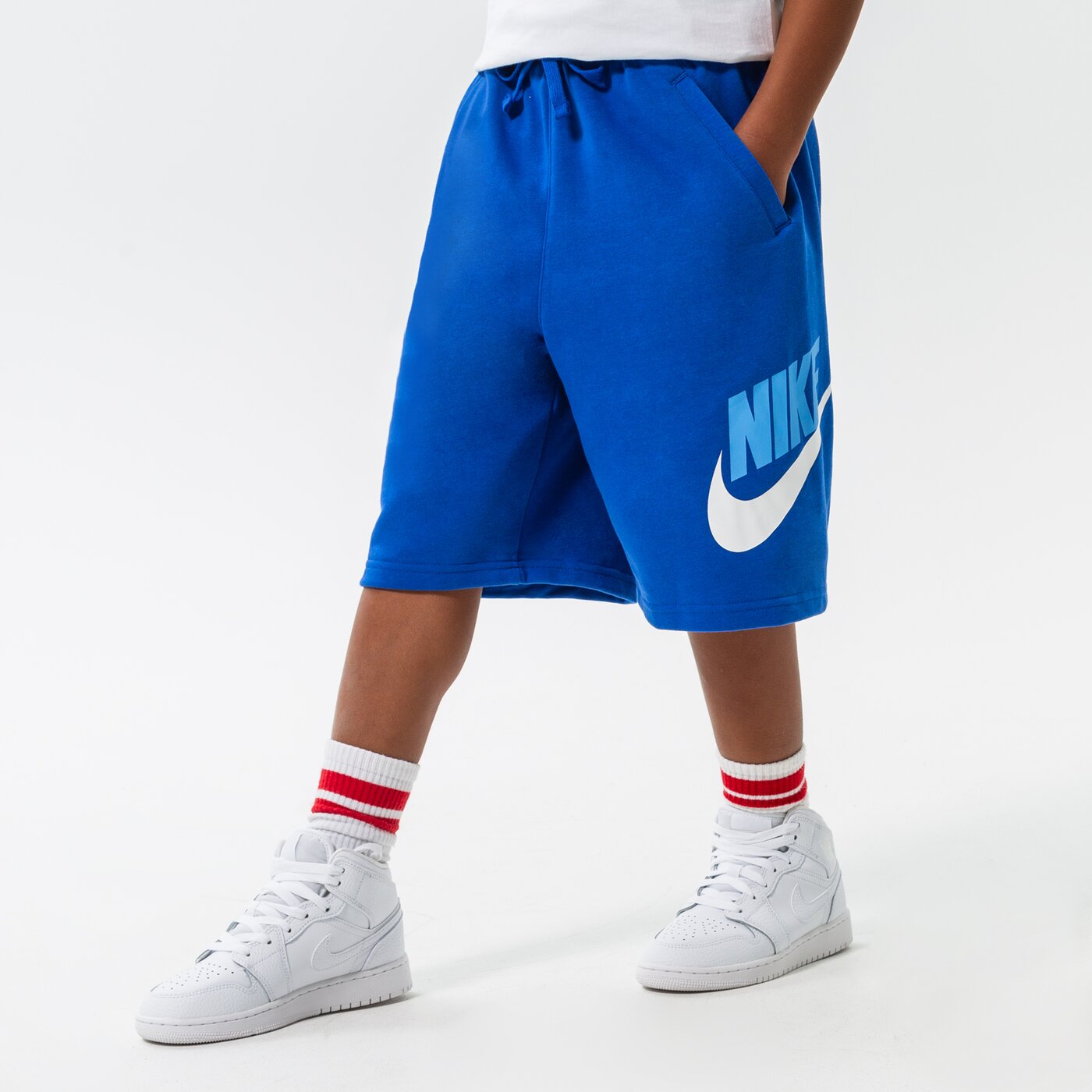  NIKE ШОРТИ SPORTSWEAR CLUB FLEECE BOY ck0509-481 цвят син