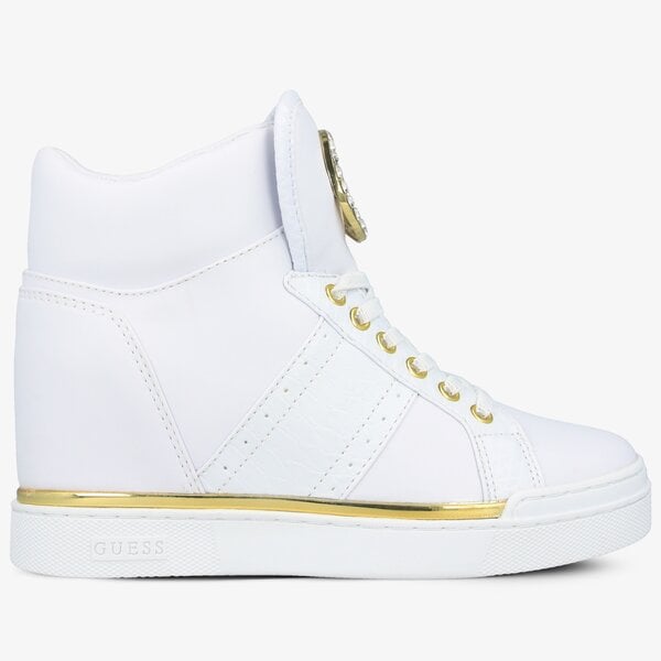 Дамски маратонки GUESS FREETA fl5freele12white цвят бял