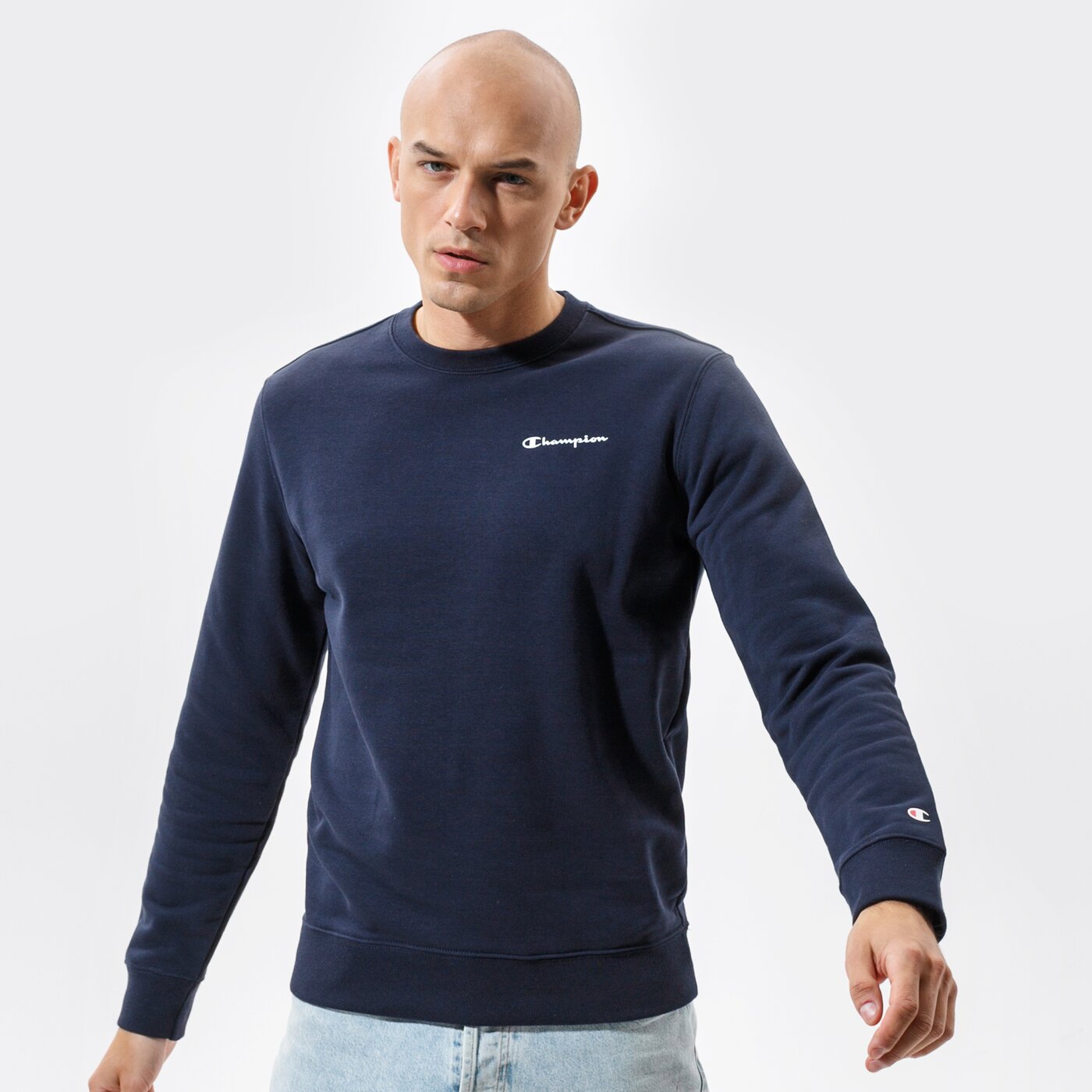 Мъжки суичър CHAMPION СУИТЧЪР CREWNECK SWEATSHIRT 214151bs501 цвят тъмносин
