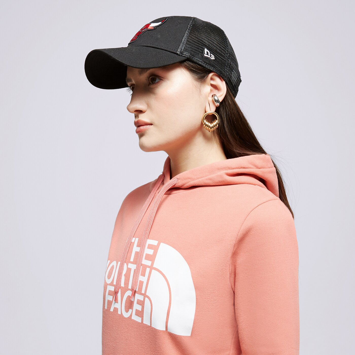 Дамски суичър THE NORTH FACE СУИТЧЪР С КАЧУЛКА NF0A4M7C nf0a4m7c-ubg цвят розов