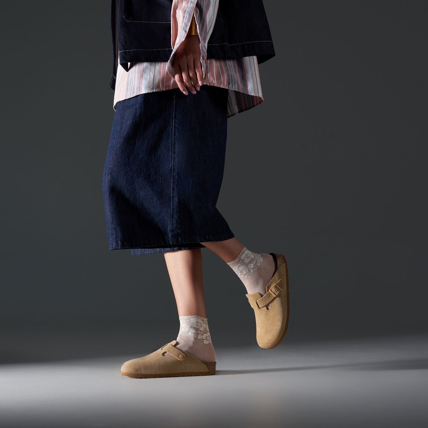 Дамски чехли и сандали BIRKENSTOCK BOSTON  1027752 цвят бежов