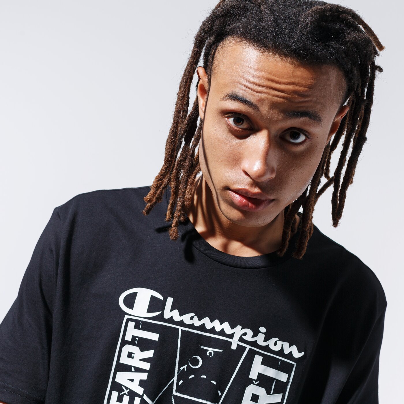 Мъжка тениска CHAMPION ТЕНИСКА COURT TEE 215492kk001 цвят черен