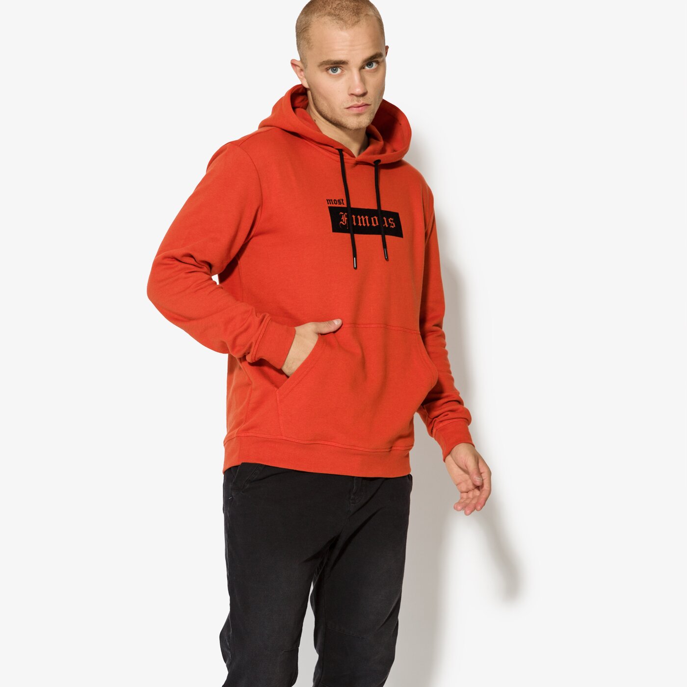 Мъжки суичър CONFRONT СУИТЧЪР TWIN cf37blm05001 цвят оранжев