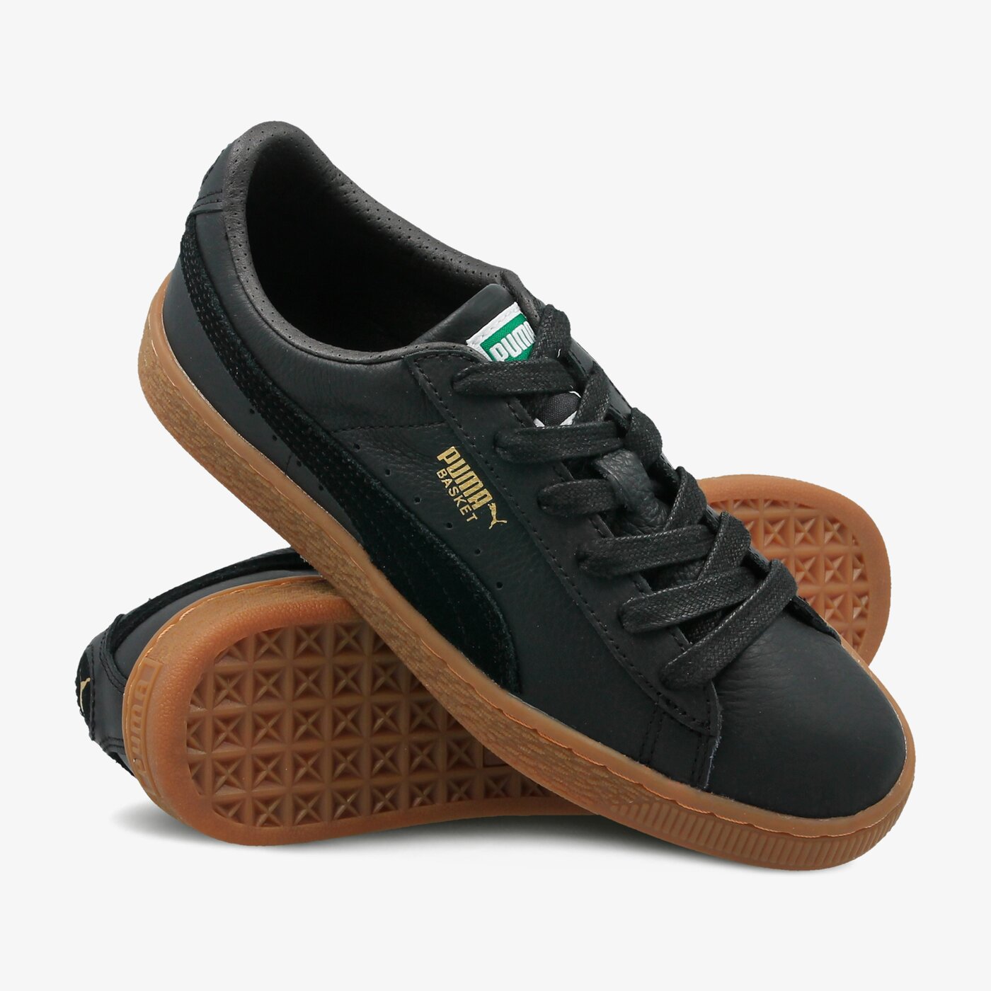 Детски маратонки PUMA BASKET CLASSIC GUM DELUXE JR 36507802 цвят черен