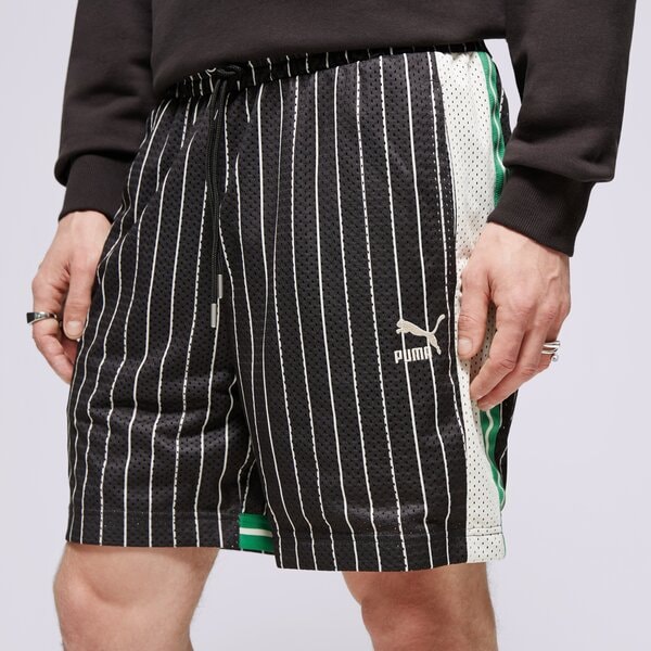 Мъжки къси панталони PUMA ШОРТИ T7 FOR THE FANBASE MESH SHORTS 62439401 цвят черен