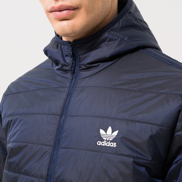 Мъжко зимно яке ADIDAS ЯКЕ ПУХЕН PAD HOODED PUFF hl9210 цвят син