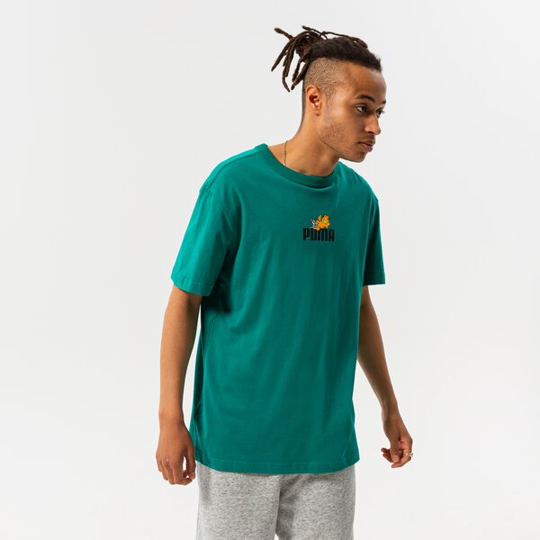 Мъжка тениска PUMA ТЕНИСКА PUMA X GARFIELD GRAPHIC TEE 534433 86 цвят зелен