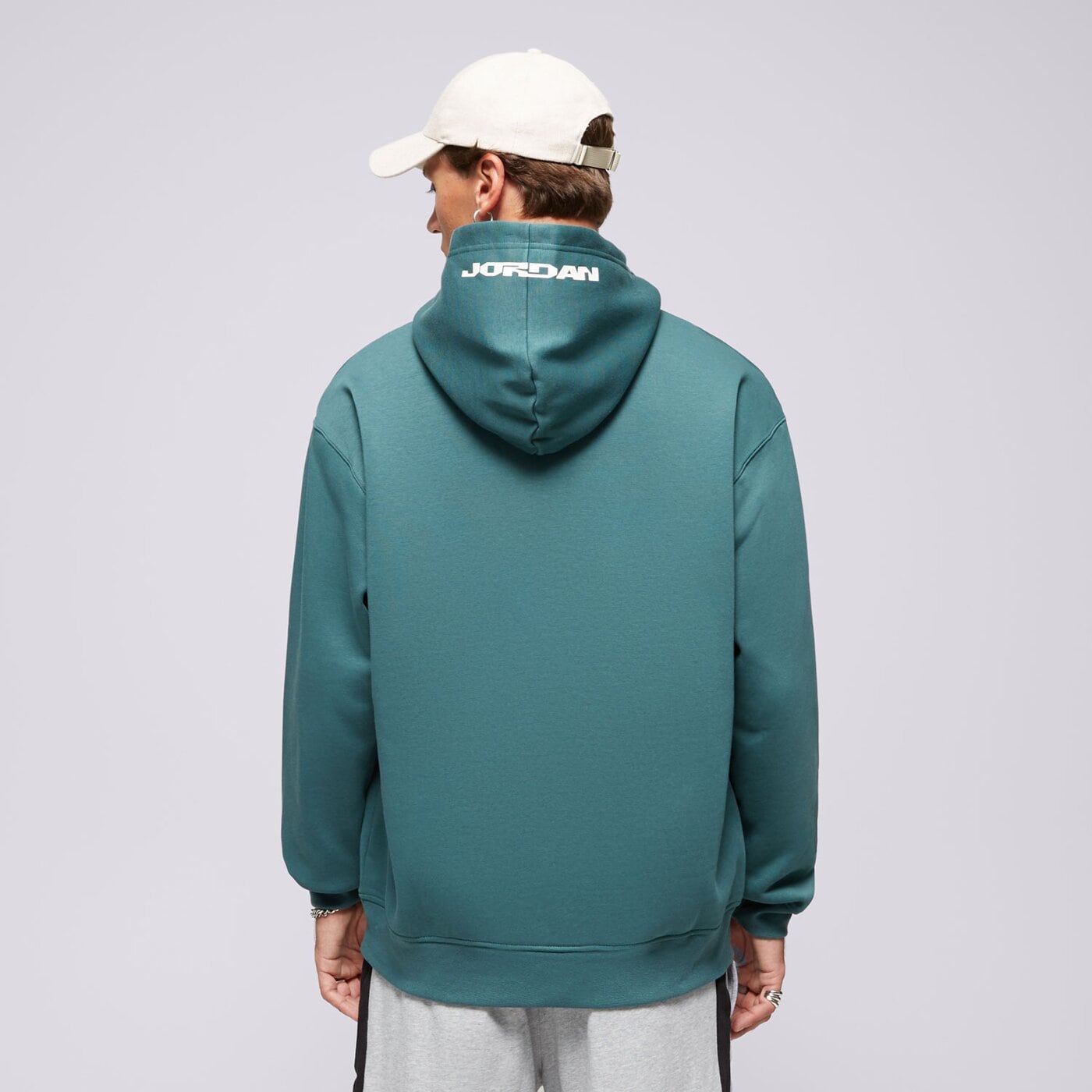 Мъжки суичър СУИТЧЪР С КАЧУЛКА M JORDAN MVP HBR FLC PO  fv7227-366 цвят зелен