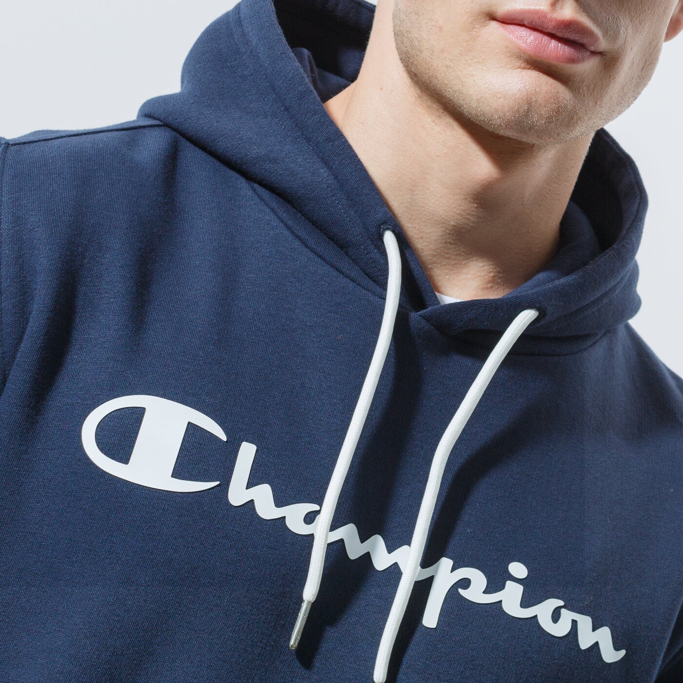 Мъжки суичър CHAMPION СУИТЧЪР С КАЧУЛКА HOODED SWEATSHIRT 214743bs501 цвят тъмносин