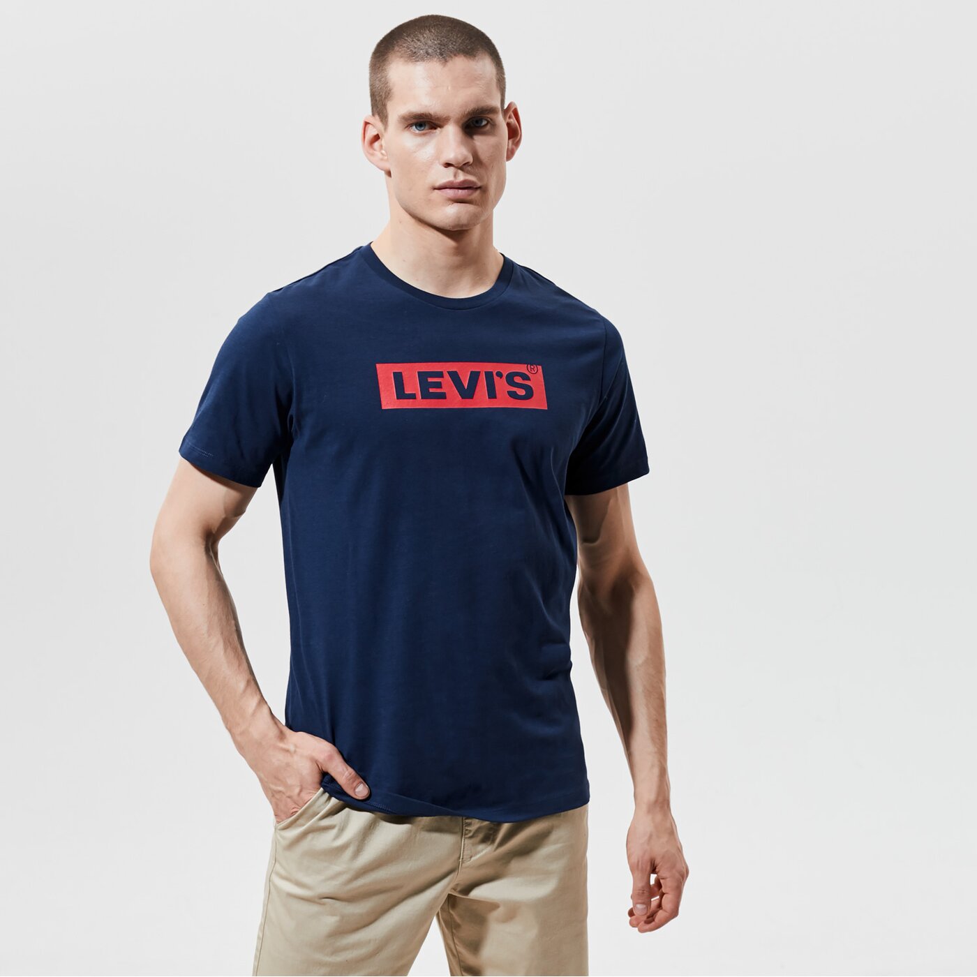 Мъжка тениска LEVI'S ТЕНИСКА BOXTAB GRAPHIC TEE 85785-0029 цвят тъмносин