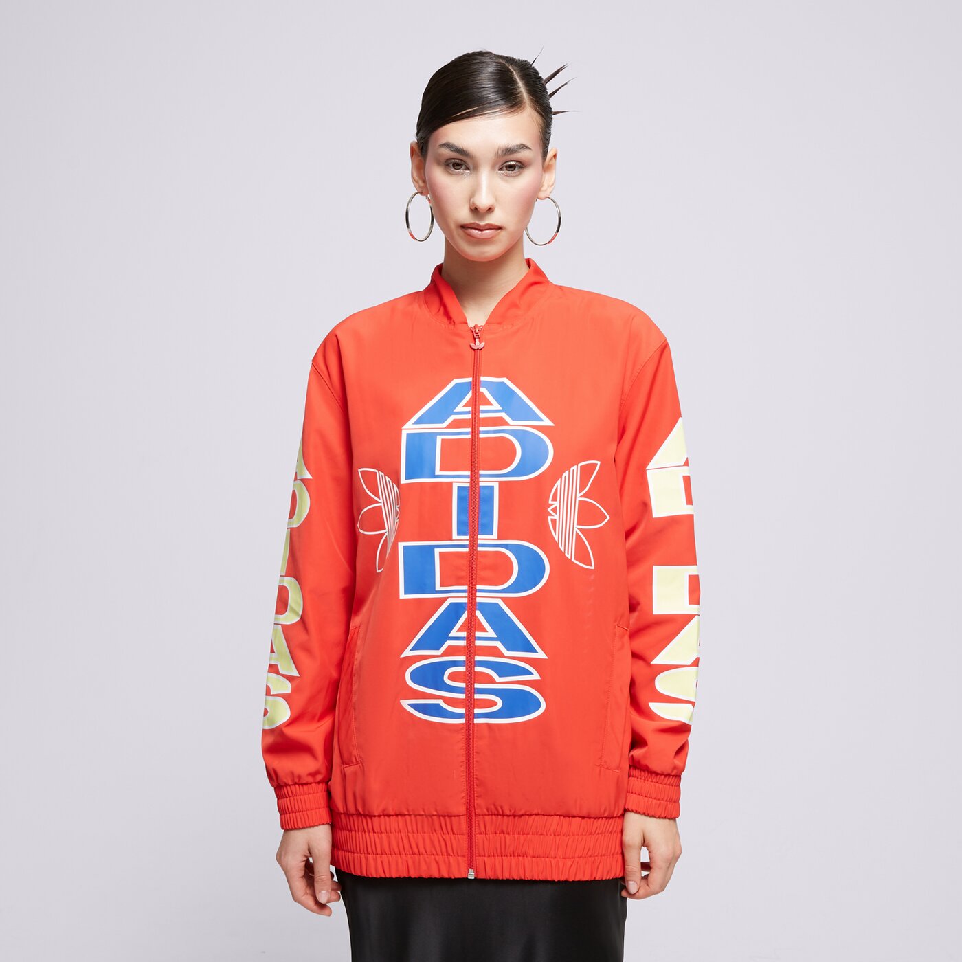 Дамско преходно яке ADIDAS ЯКЕ H20225 h20225 цвят червен