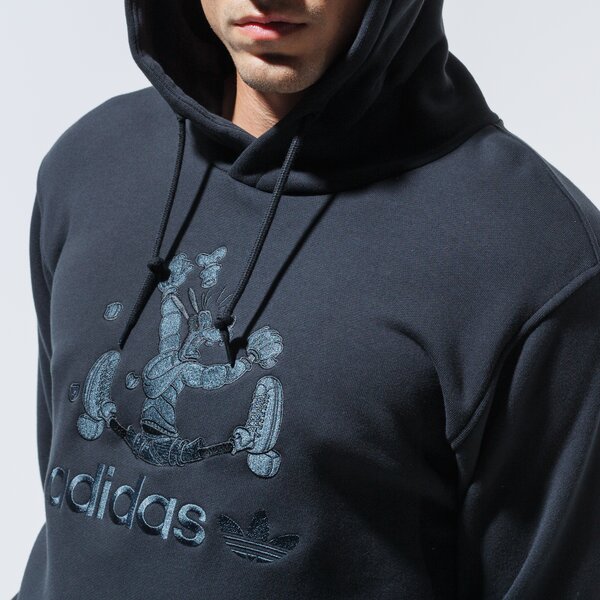 Мъжки суичър ADIDAS СУИТЧЪР С КАЧУЛКА GOOFY HOODY gd6022 цвят черен
