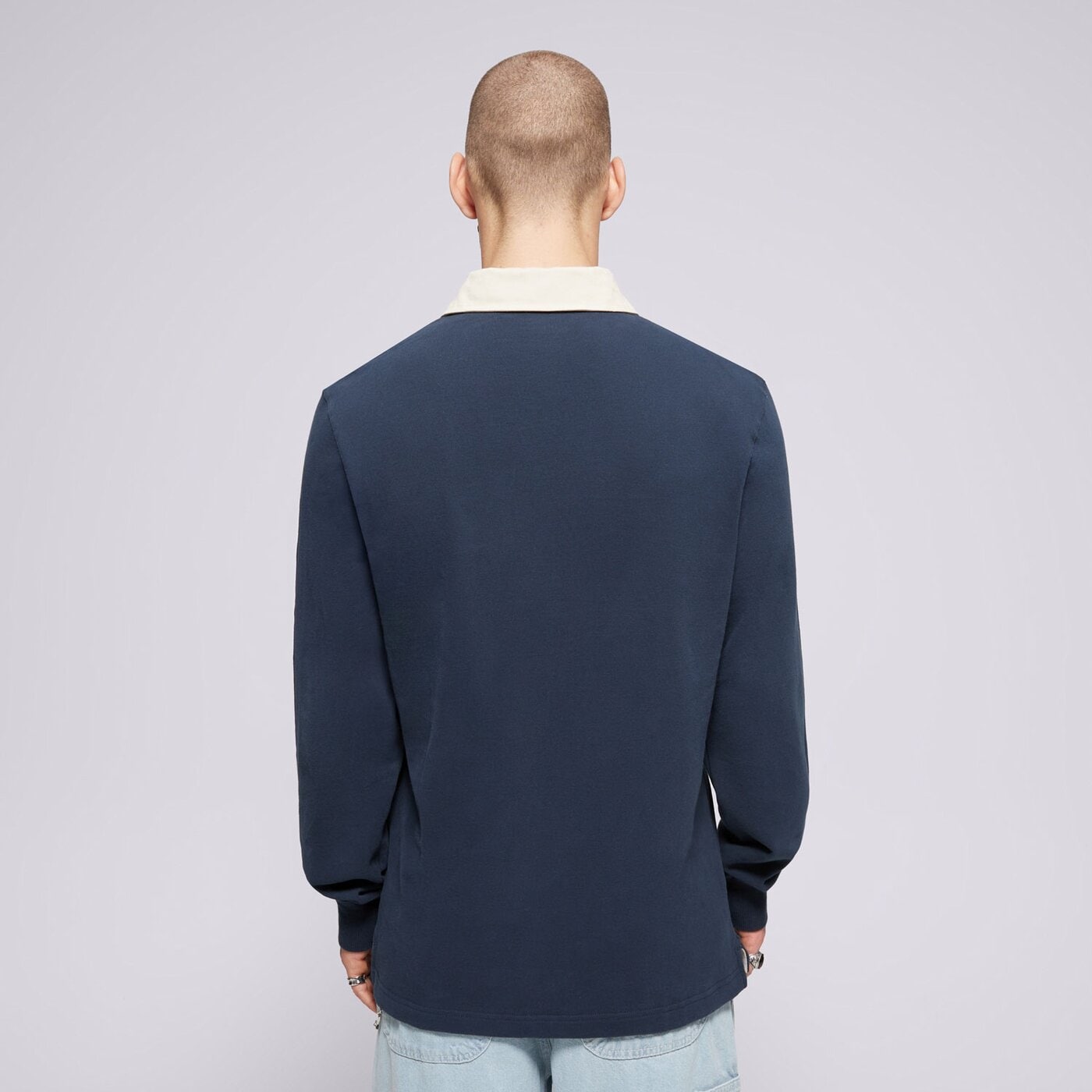 Мъжка тениска PROSTO ТЕНИСКА ТИП ПОЛО LONG DIMES NAVY kl242mtee5011 цвят тъмносин