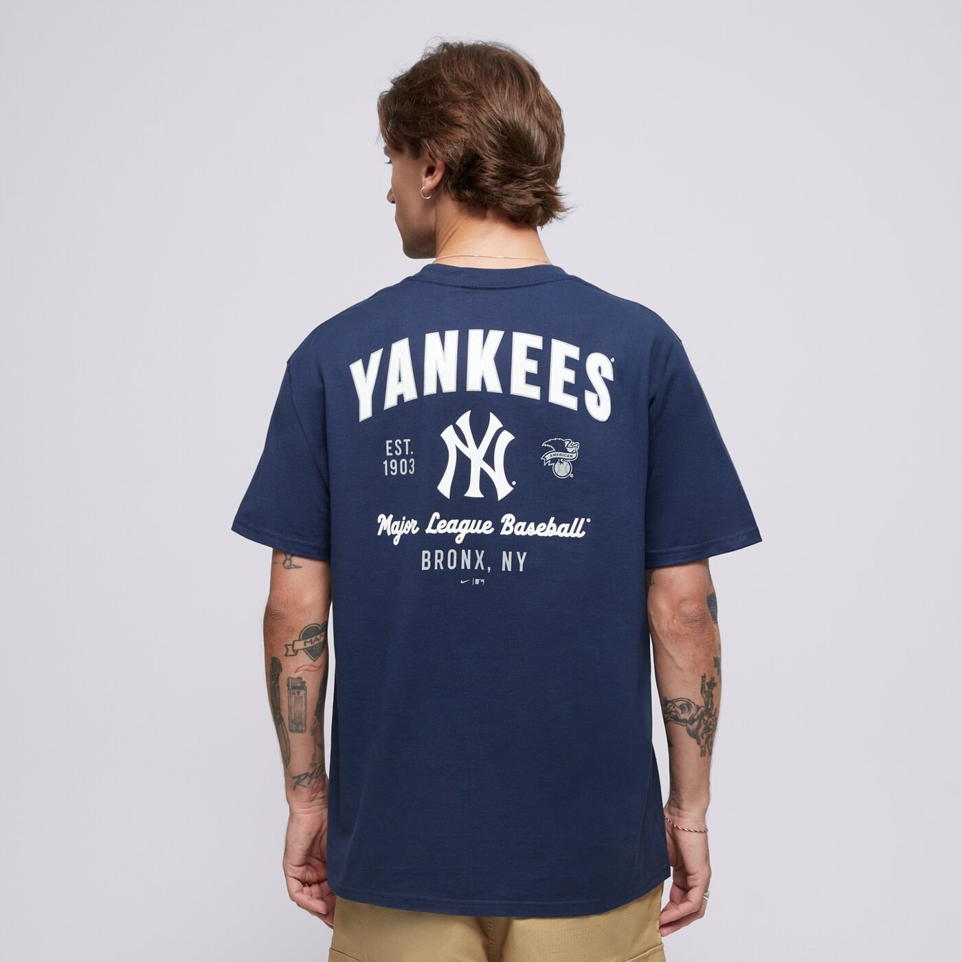 Мъжка тениска NIKE ТЕНИСКА MLB MAX 90 TEE NEW YORK YANKEES 01ay-44b-nk-32k цвят тъмносин