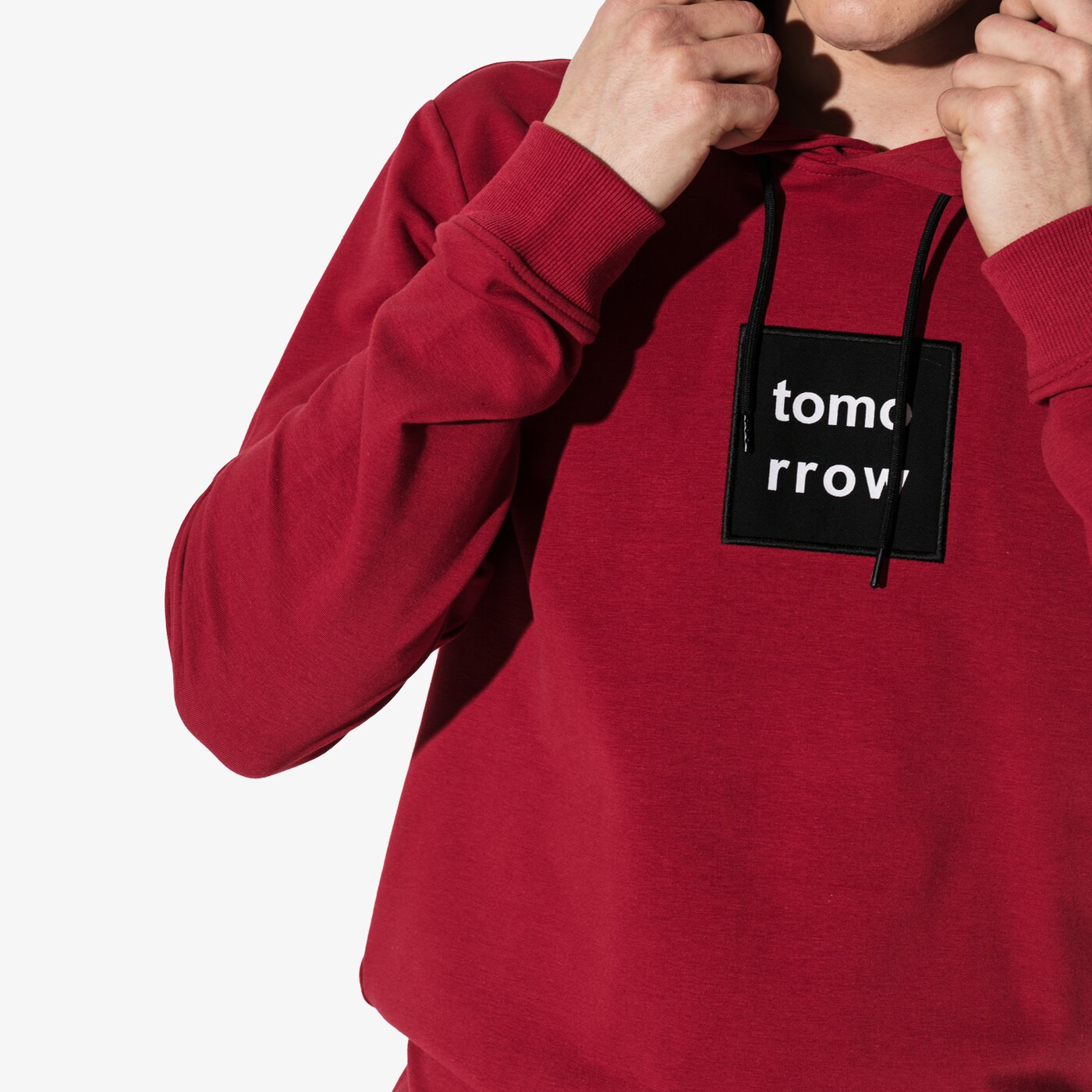 Мъжки суичър CONFRONT СУИТЧЪР SMALL LOGO HOODIE cf19blm11001 цвят червен