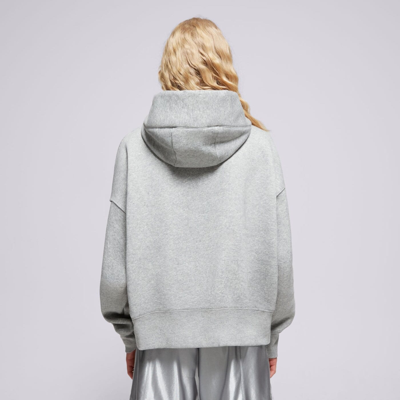 Дамски суичър NIKE СУИТЧЪР С КАЧУЛКА W NSW PHNX FLC OOS PO dq5858-063 цвят сив