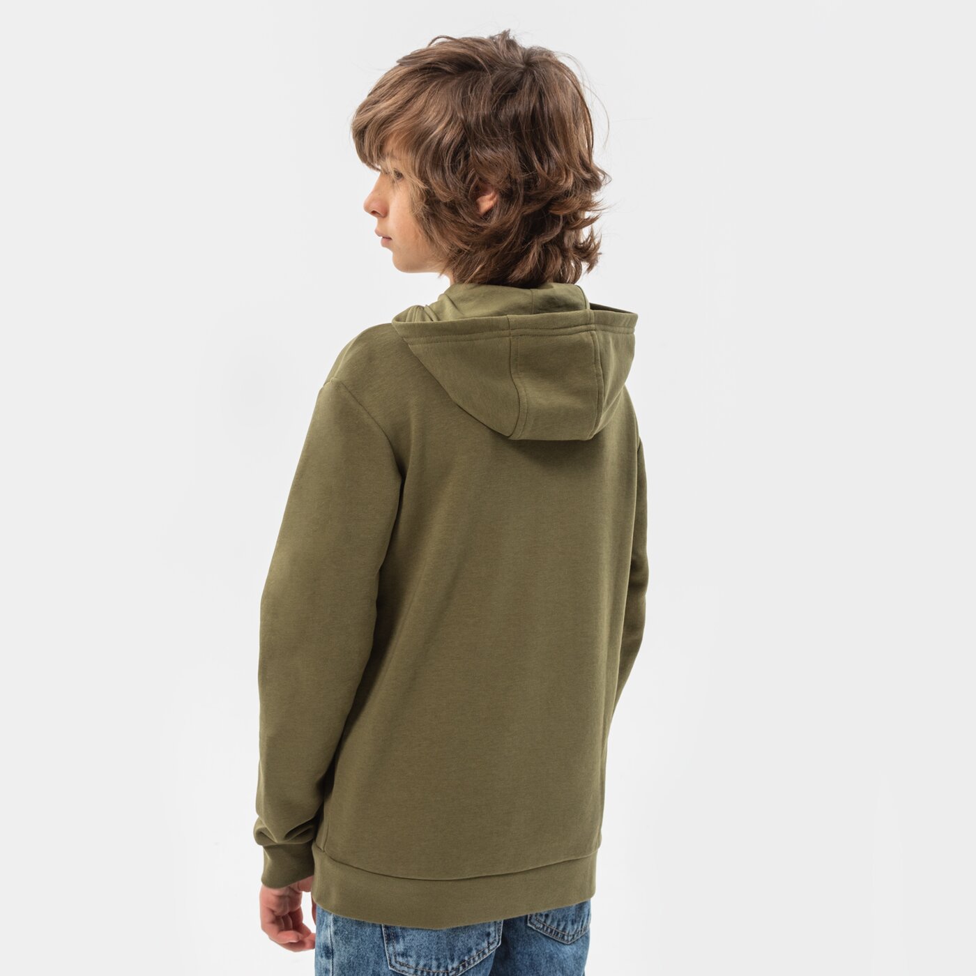 Детски суичър ADIDAS СУИТЧЪР С КАЧУЛКА TREFOIL HOODIE BOY hd2006 цвят каки