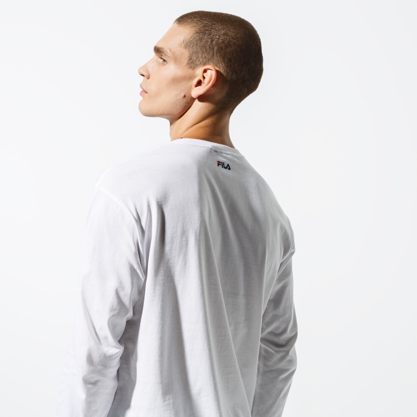 Мъжка тениска FILA ТЕНИСКА PURE LONG SLEEVE SHIRT 681092m67 цвят бял