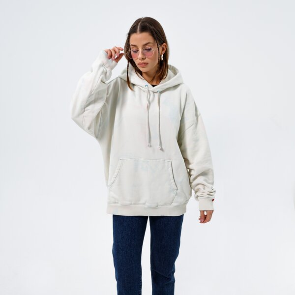 Дамски суичър LEVI'S СУИТЧЪР С КАЧУЛКА RED TAB SWEATS HOODIE a0747-0005 цвят бял