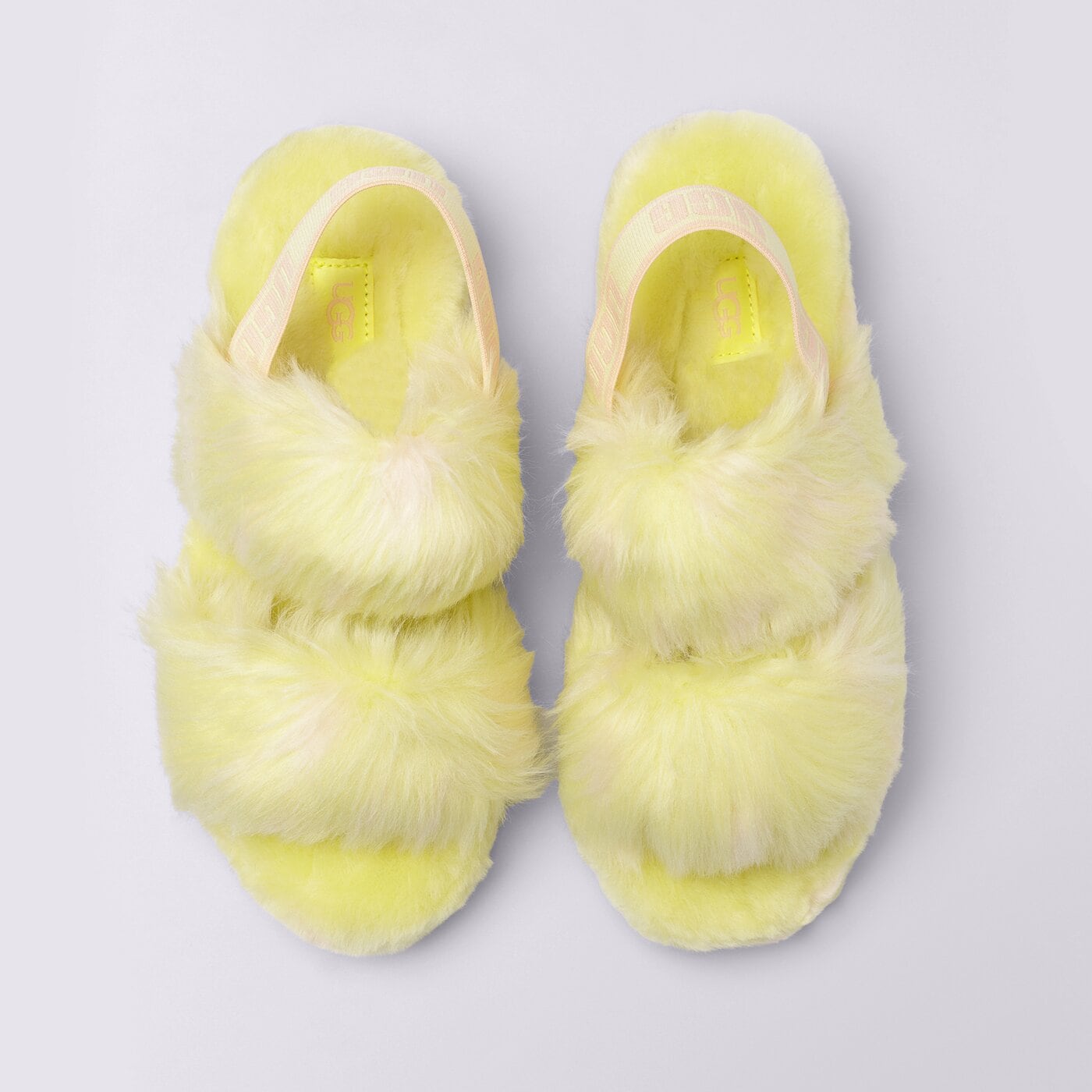 Дамски чехли и сандали UGG OH YEAH SPOTS 1118165-pollen цвят жълт