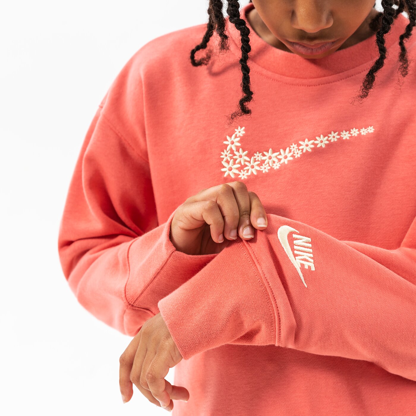 Детски суичър NIKE СУИТЧЪР G NSW FT BF CREW GIRL dm8210-603 цвят розов