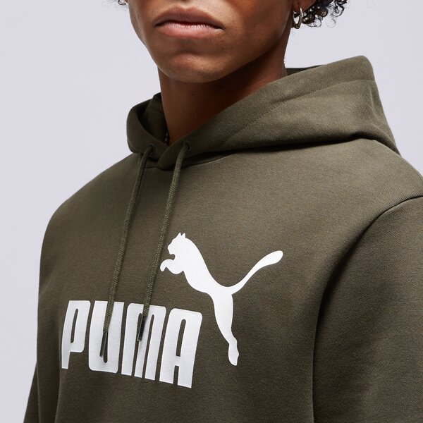 Мъжки суичър PUMA СУИТЧЪР С КАЧУЛКА CORE LL OH HD FOREST/WHT 58668770 цвят зелен