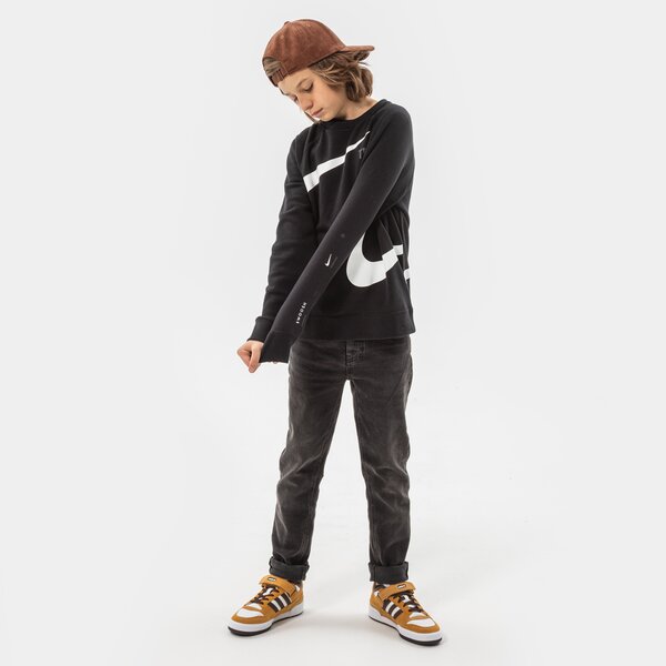 Детски суичър NIKE СУИТЧЪР B NSW FLC SWOOSH CREW BOY dd8726-010 цвят черен