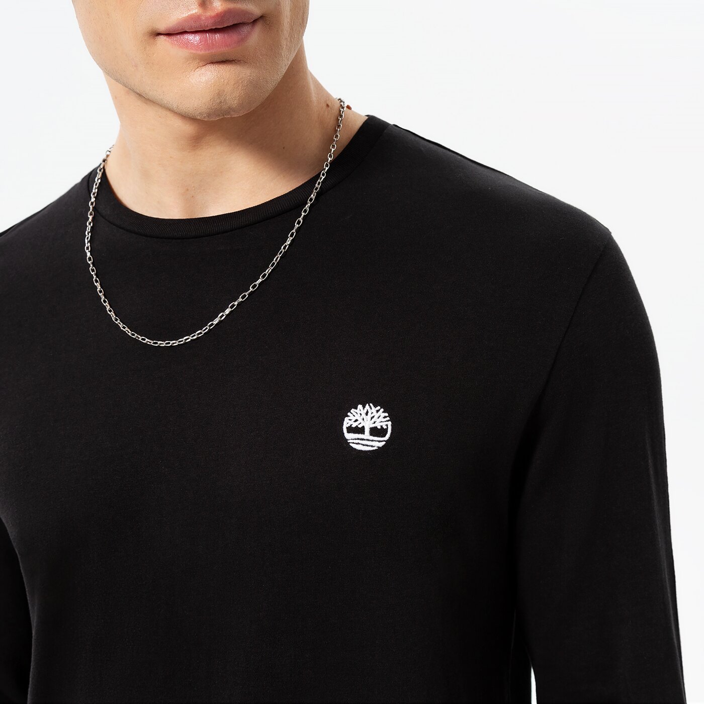 Мъжка тениска TIMBERLAND ТЕНИСКА LS CHEST LOGO T BLACK TFO tb0a2fqd0011 цвят черен