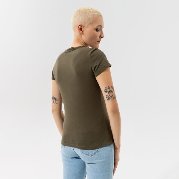 Дамска тениска PUMA ТЕНИСКА ESS LOGO TEE (S) - GRAPE LEAF 58677544 цвят каки