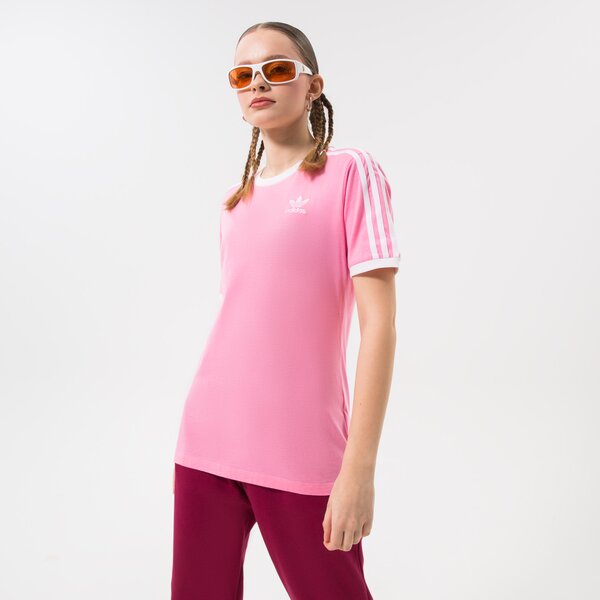 Дамска тениска ADIDAS ТЕНИСКА 3 STRIPES hl6687 цвят розов