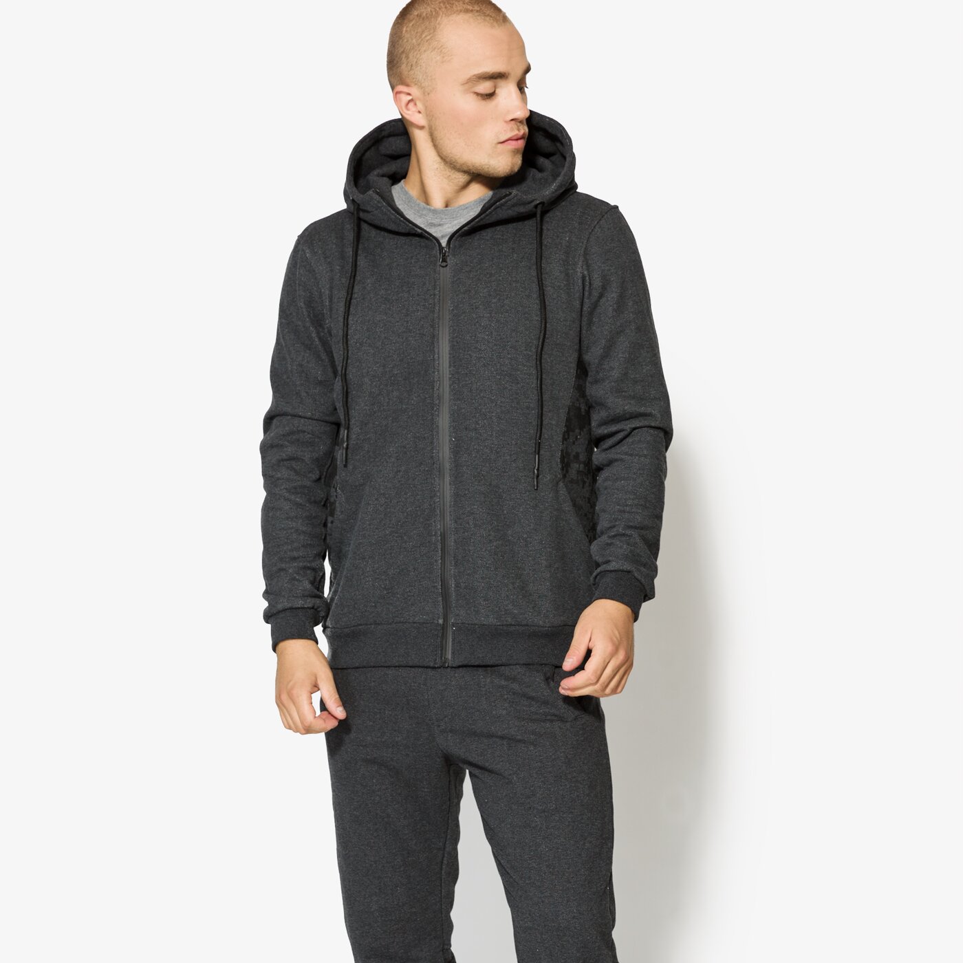 Мъжки суичър CONFRONT СУИТЧЪР TURMERIC cf37blm24001 цвят сив