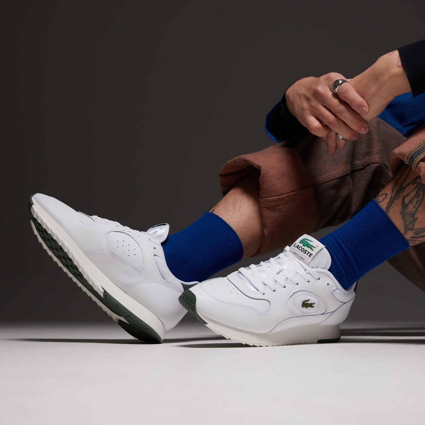 Мъжки маратонки LACOSTE LINETRACK 2231 SMA 746sma0012082 цвят бял