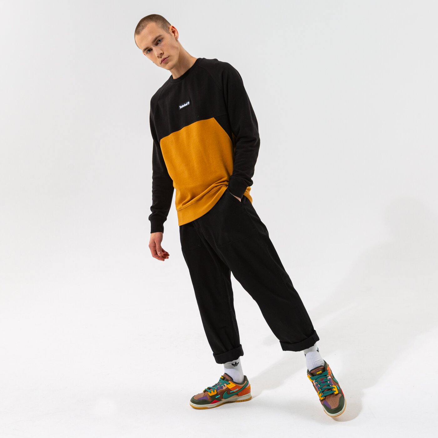 Мъжки суичър TIMBERLAND СУИТЧЪР YC CUT & SEW CREW tb0a22kfp561 цвят горчица