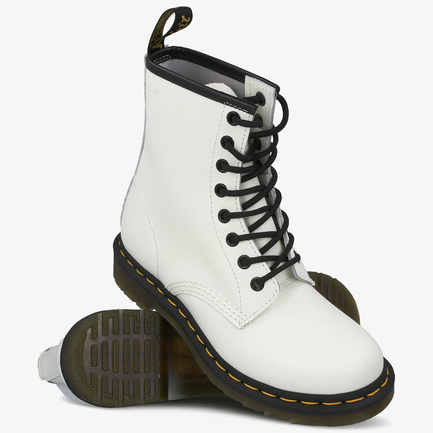 Дамски боти DR. MARTENS 1460 W 11821100 цвят бял