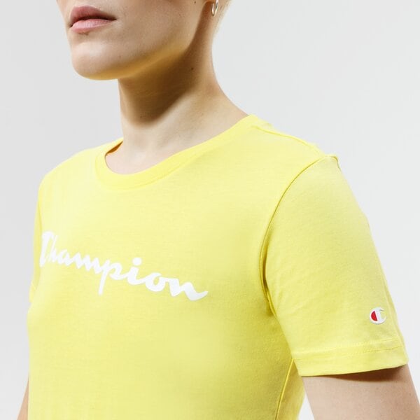 Дамска тениска CHAMPION ТЕНИСКА CREWNECK ТЕНИСКА 114780ys021 цвят жълт