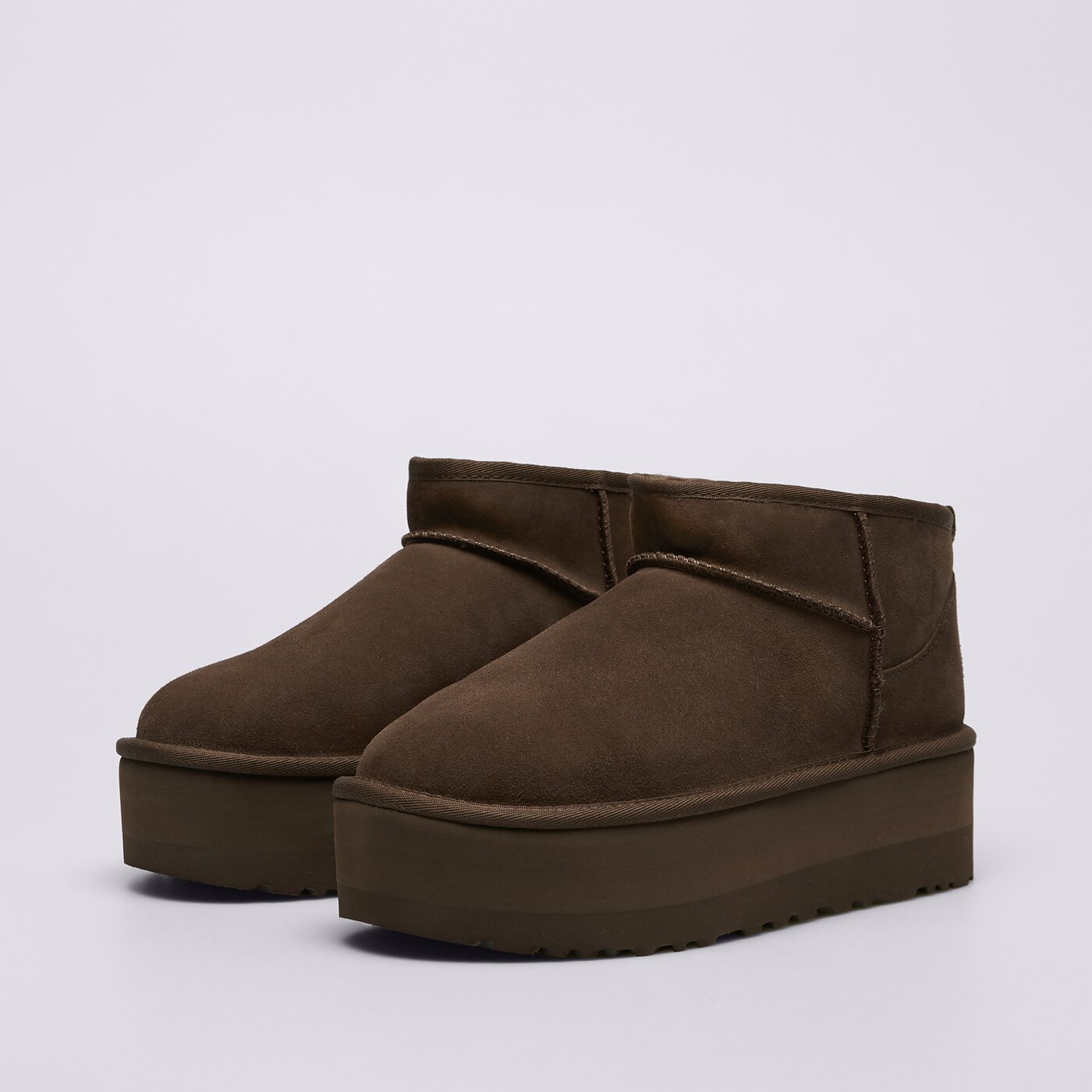 Дамски кежуал UGG CLASSIC ULTRA MINI PLATFORM 1135092-bcdr цвят кафяв