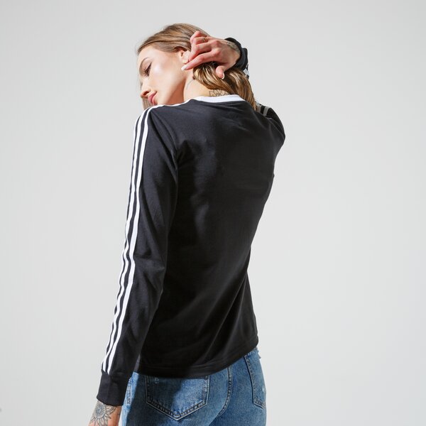 Дамска тениска ADIDAS ТЕНИСКА 3 STR LS fm3301 цвят черен