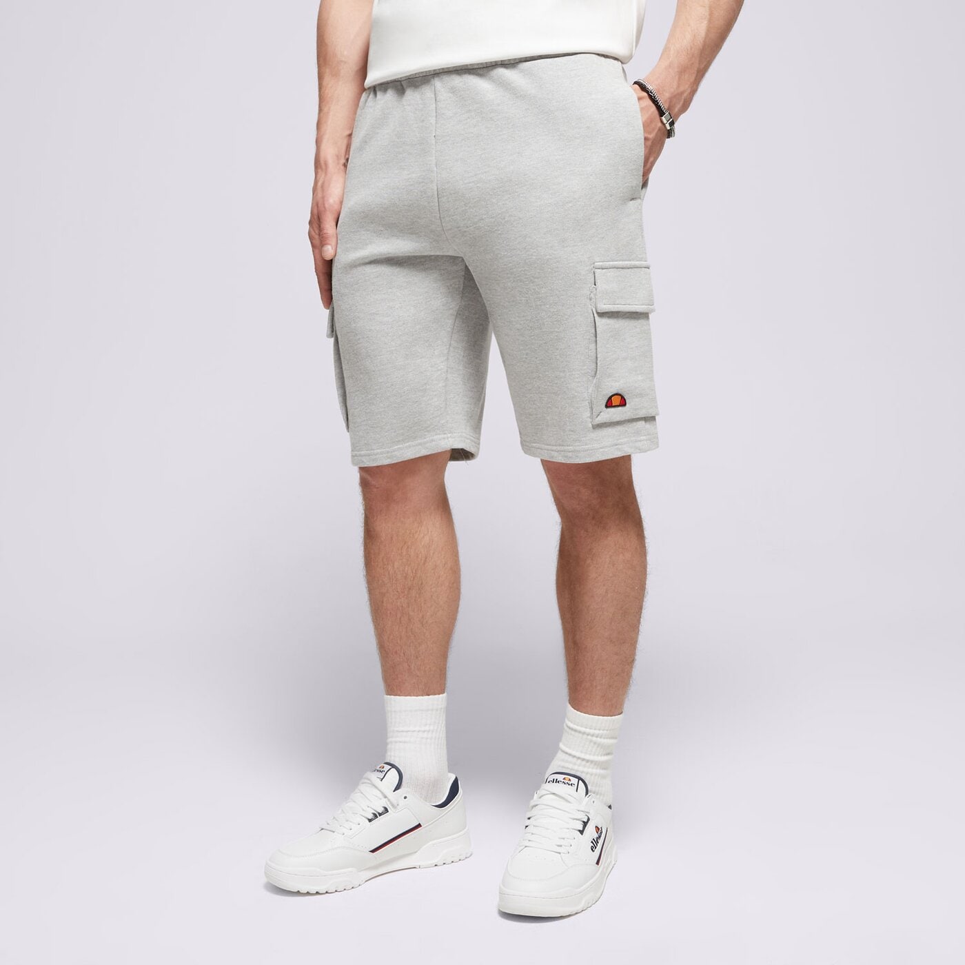 Мъжки къси панталони ELLESSE ШОРТИ VIZZINI CARGO SHORTS GREY MRL smg23453112 цвят сив