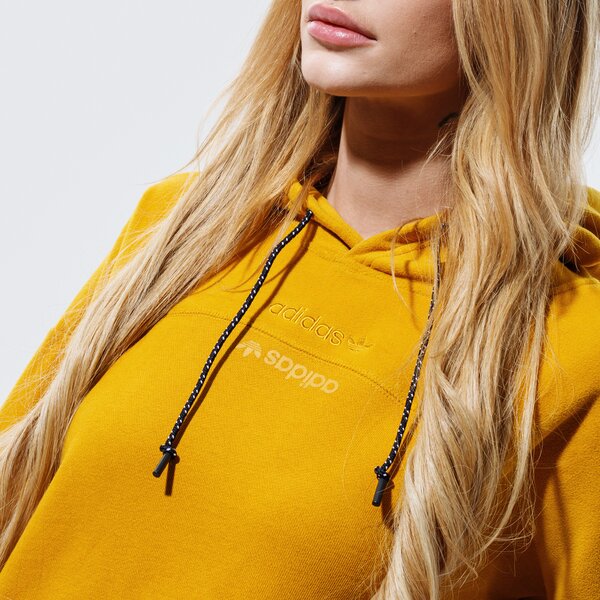 Дамски суичър ADIDAS СУИТЧЪР С КАЧУЛКА HOODIE gd3896 цвят горчица