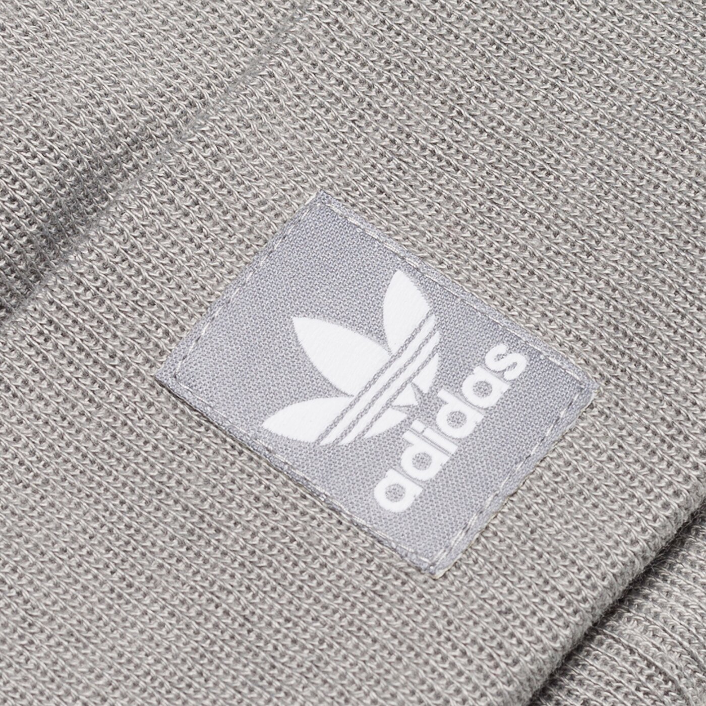 Дамска зимна шапка ADIDAS ЗИМНА ШАПКА RIB LOGO BEANIE BEANIE ay9072 цвят сив