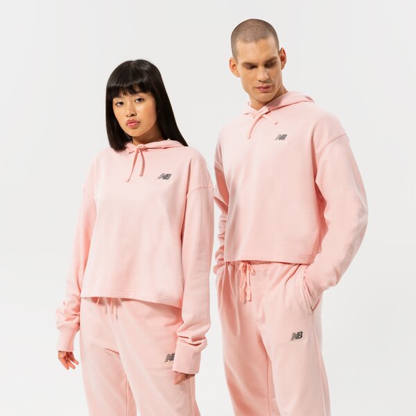 Дамски суичър NEW BALANCE СУИТЧЪР С КАЧУЛКА NB ESSENTIALS UNI-SSENTIALS CR ut21502pie цвят розов