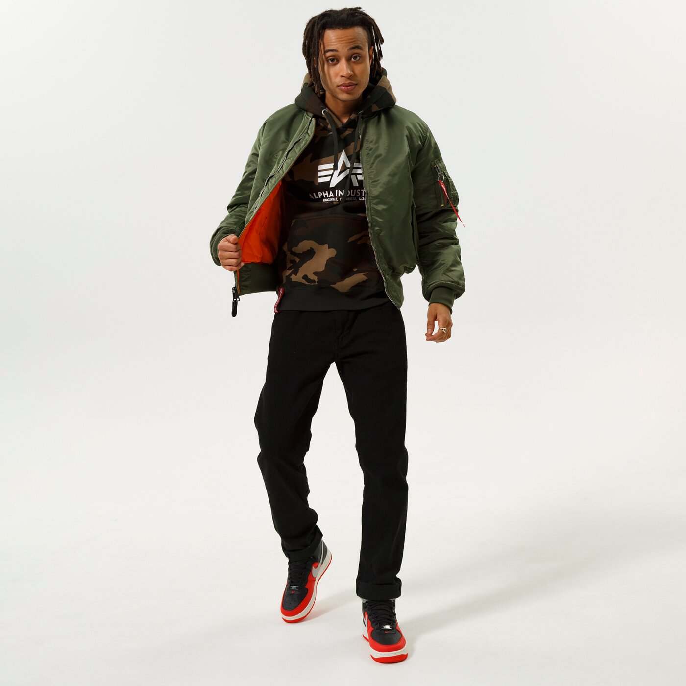 Мъжко зимно яке ALPHA INDUSTRIES ЯКЕ MA-1 100101-01 цвят каки