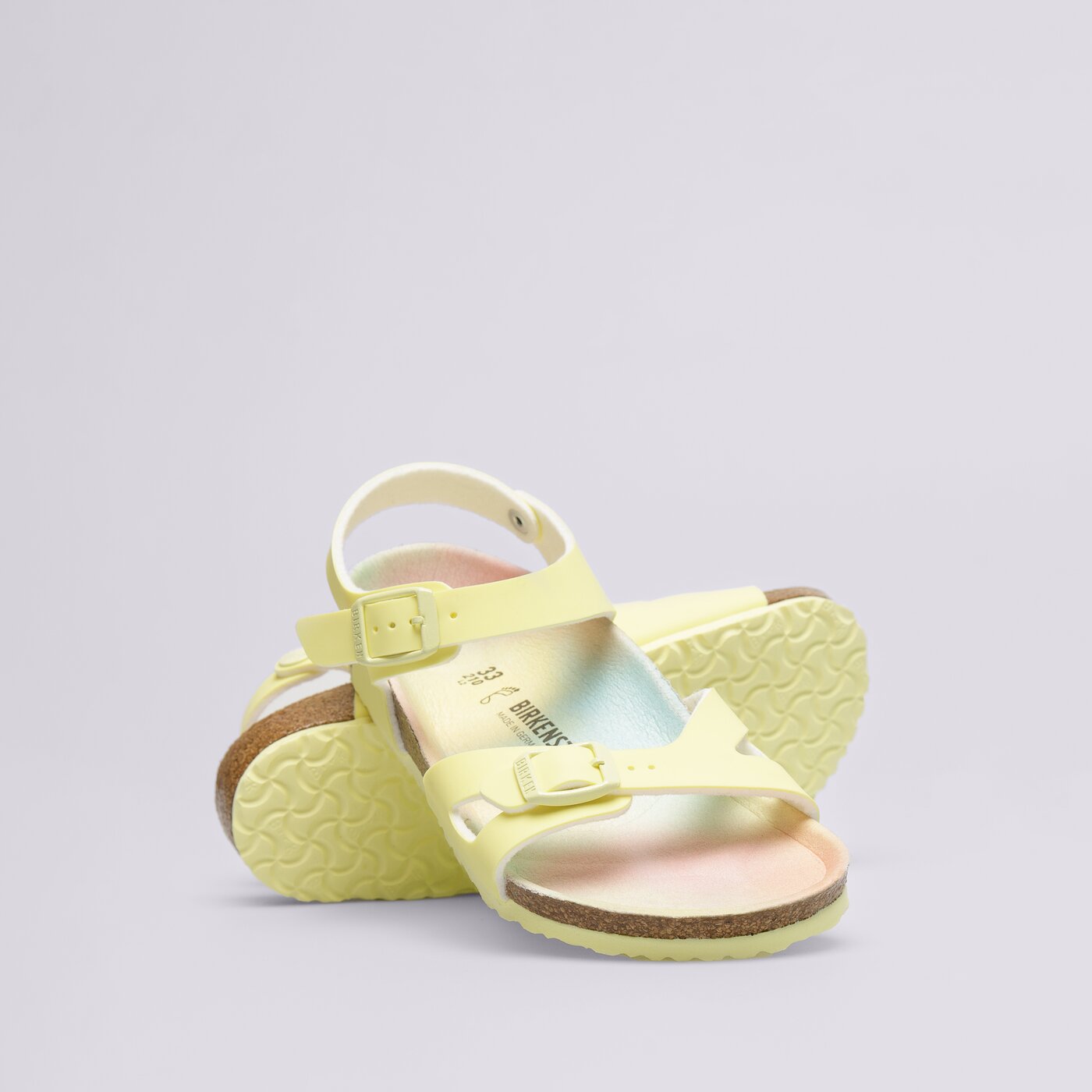 Детски чехли и сандали BIRKENSTOCK RIO KIDS 1022185 цвят жълт