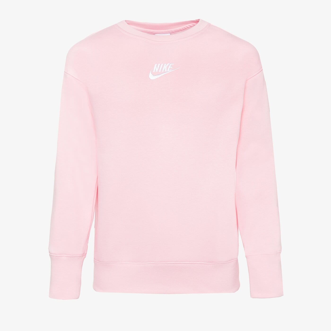 Детски суичър NIKE СУИТЧЪР G NSW CLUB FLC BF CREW LBR GIRL dd7473-690 цвят розов