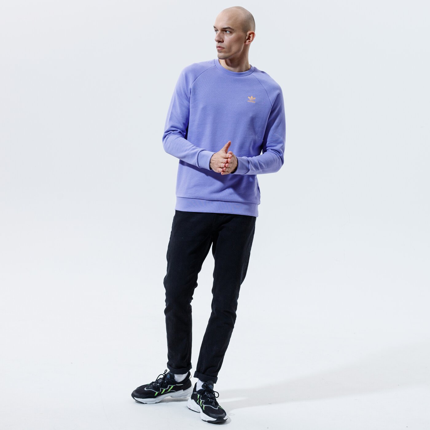 Мъжки суичър ADIDAS СУИТЧЪР ESSENTIAL CREW gn3410 цвят виолетов